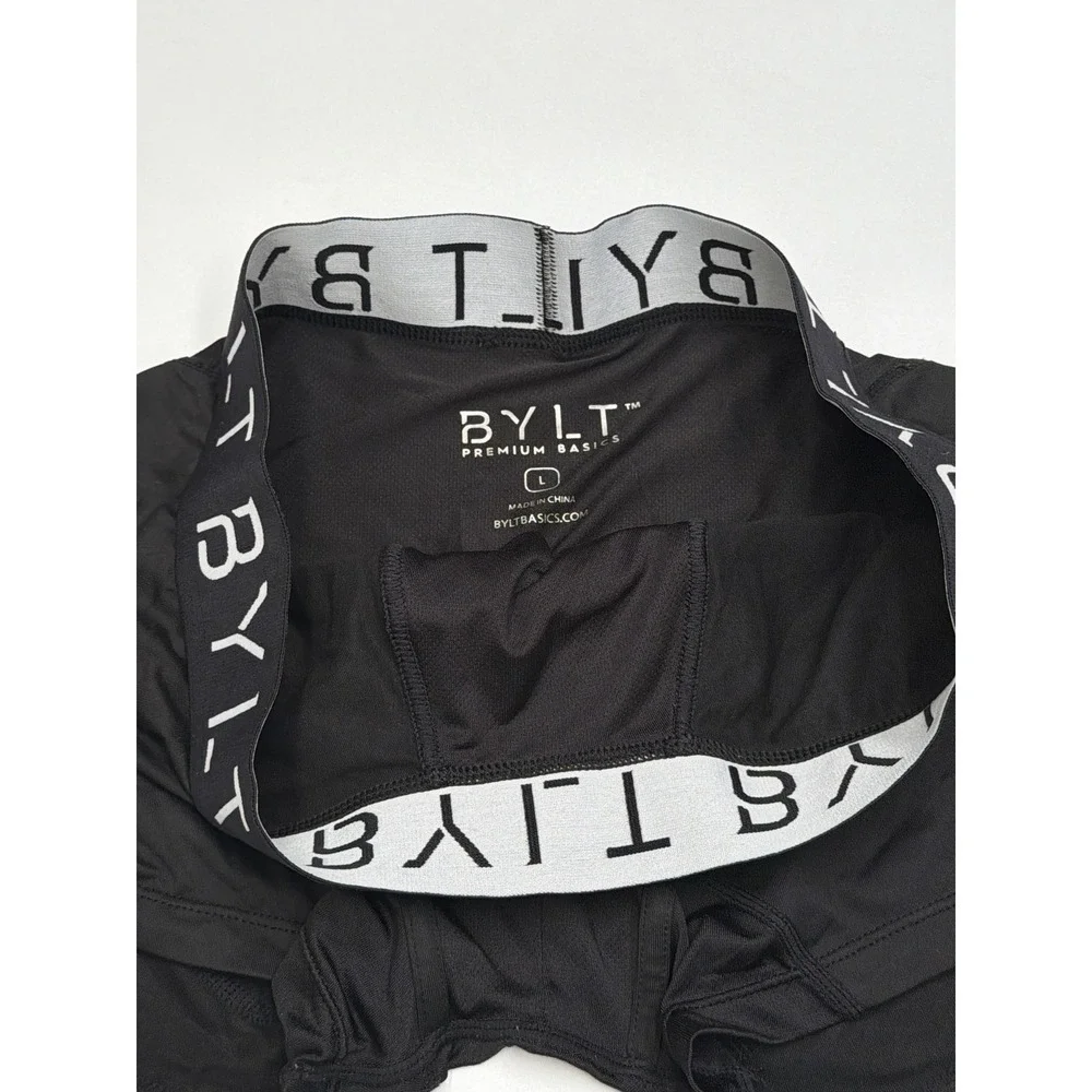 BYLT Men's Black Premium Basics Boxer Briefs Size L‎ Performance Underwear